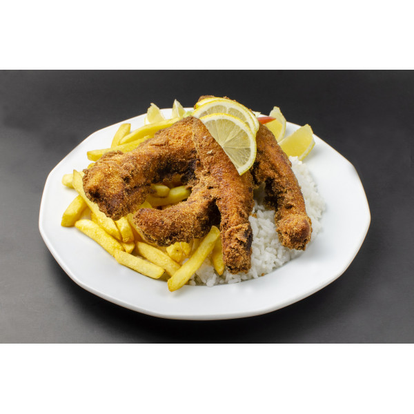 Rántott ponty (2 szelet) vegyes körettel