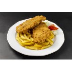 Rántott  csirkemell hasábburgonyával (2szelet) Hetimenü
